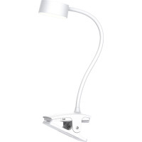 Solight LED stolní nabíjecí lampička, 2W, 210lm, 3CCT, bílá, clip