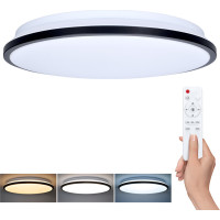 Solight LED osvětlení s dálkovým ovladačem Jamil, 48W, 3360lm, 40cm, změna chromatičnosti, stmívatelné