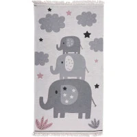 Dětský kusový koberec Natur Sloni