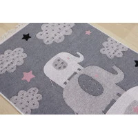 Dětský kusový koberec Natur Sloni