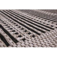 Kusový koberec Floorlux 20001 Silver/Black – na ven i na doma
