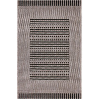 Kusový koberec Floorlux 20001 Silver/Black – na ven i na doma