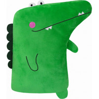 Tvarovaný polštář CROCO 30x24 cm - zelený