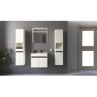 Koupelnové zrcadlo FIGARO 60 cm - bílé