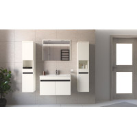 Koupelnové zrcadlo FIGARO 80 cm - bílé
