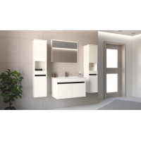 Koupelnové zrcadlo FIGARO 80 cm - bílé