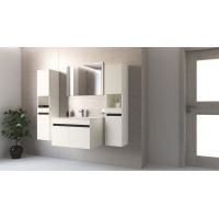 Koupelnové zrcadlo FIGARO 80 cm - bílé