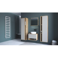 Koupelnová závěsná skříňka pod umyvadlo AVIOLA 60 cm - dub artisan/kašmír
