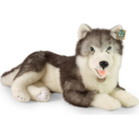 Rappa Plyšový pes husky ležící 60 cm ECO-FRIENDLY