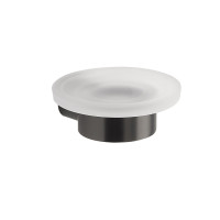 Gedy PIRENEI mýdlenka, mléčné sklo, gun metal PI1181