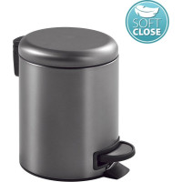 Gedy POTTY odpadkový koš 3l, Soft Close, gun metal 320981