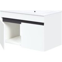 Koupelnová závěsná skříňka pod umyvadlo FIGARO 60 cm - bílá