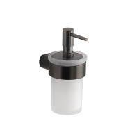Gedy PIRENEI dávkovač mýdla 110 ml, mléčné sklo, gun metal PI8181