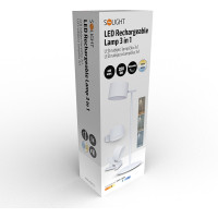Solight LED nabíjecí lampička 3v1, 280lm, změna CCT, stmívání, bílá