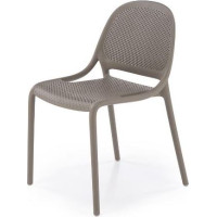 Jídelní plastová židle ZOEY - khaki