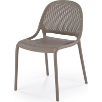 Jídelní plastová židle ZOEY - khaki
