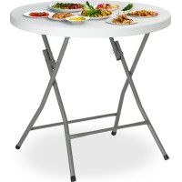 Kulatý cateringový stůl BANKIET 80 cm - bílý