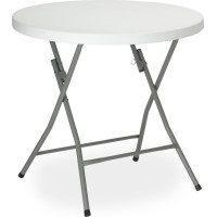 Kulatý cateringový stůl BANKIET 80 cm - bílý