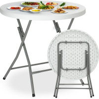 Kulatý cateringový stůl BANKIET 80 cm - bílý