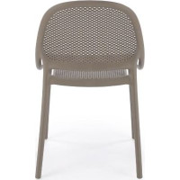Jídelní plastová židle ZOEY - khaki