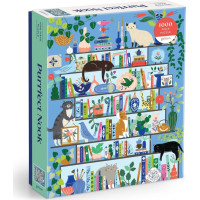 Galison Puzzle Kočičí knihovna 1000 dílků