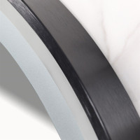 Kulaté zrcadlo IDEAL BLACK 60 cm - s LED podsvícením a vyhříváním