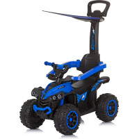 CHIPOLINO Odrážedlo se stříškou a vodící tyčí ATV Blue