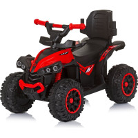 CHIPOLINO Odrážedlo se stříškou a vodící tyčí ATV Red