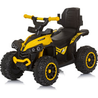 CHIPOLINO Odrážedlo se stříškou a vodící tyčí ATV Yellow