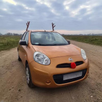 Sobí parohy a nos pro auto - vánoční dekorace