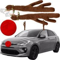 Sobí parohy a nos pro auto - vánoční dekorace