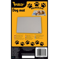 Silikonová podložka pod misky - 60x45 cm - šedá