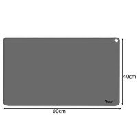 Silikonová podložka pod misky - 60x45 cm - šedá