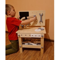 Dřevěný ponk s příslušenstvím - přírodní