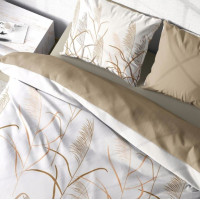Ložní povlečení BOHO Traviny 2 - 160x200 cm - bavlněný satén