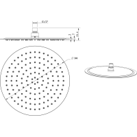 Sapho Podomítkový sprchový set s termostatickou baterií, box, 2 výstupy, černá mat RH399B-01