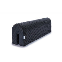 Chránič na dětskou postel MINKY 120 cm - černý
