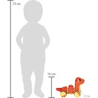 small foot Dřevěná tahací hračka Dino