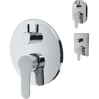 Sprchová podomítková baterie s přepínačem, Zuna, Mbox, kryt, chrom