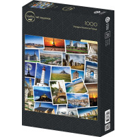GRAFIKA Čtvercové puzzle Plavba přes Francii 1000 dílků