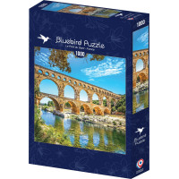 BLUEBIRD Čtvercové puzzle Pont du Gard, Francie 1000 dílků