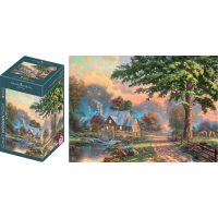 SCHMIDT Dřevěné puzzle Jednoduší časy II. 1000 dílků