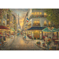 SCHMIDT Dřevěné puzzle Pařížská kavárna 1000 dílků