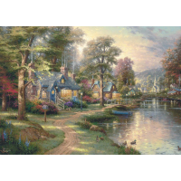 SCHMIDT Dřevěné puzzle Rodné jezero 1000 dílků