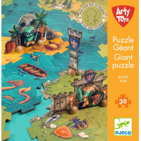 DJECO Giant puzzle Bitva 30 dílků