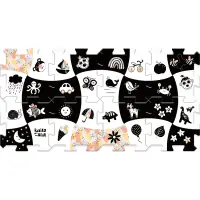 Pěnové puzzle Treflíci: Černá a bílá