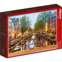 ALIPSON Puzzle Rozzářený Amsterdam 1000 dílků