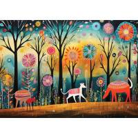 YAZZ Puzzle Barevný les 1000 dílků