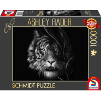 SCHMIDT Puzzle Divokost tygra: Ztělesnění svobody 1000 dílků