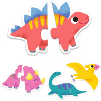 DJECO Puzzle Duo Dinosauři 10x2 dílky